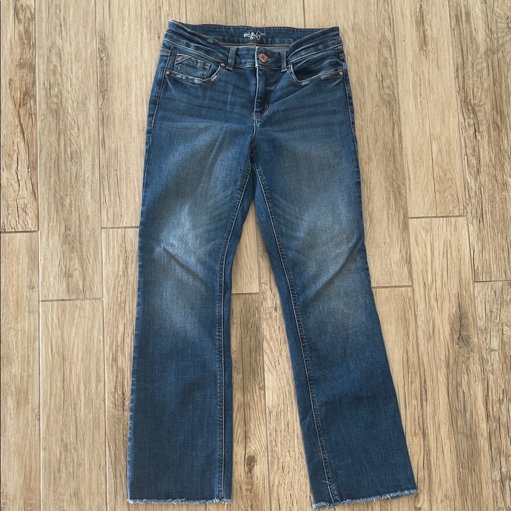 Edgley Women’s Stylish Boot Cut Jeans in Classic Blue